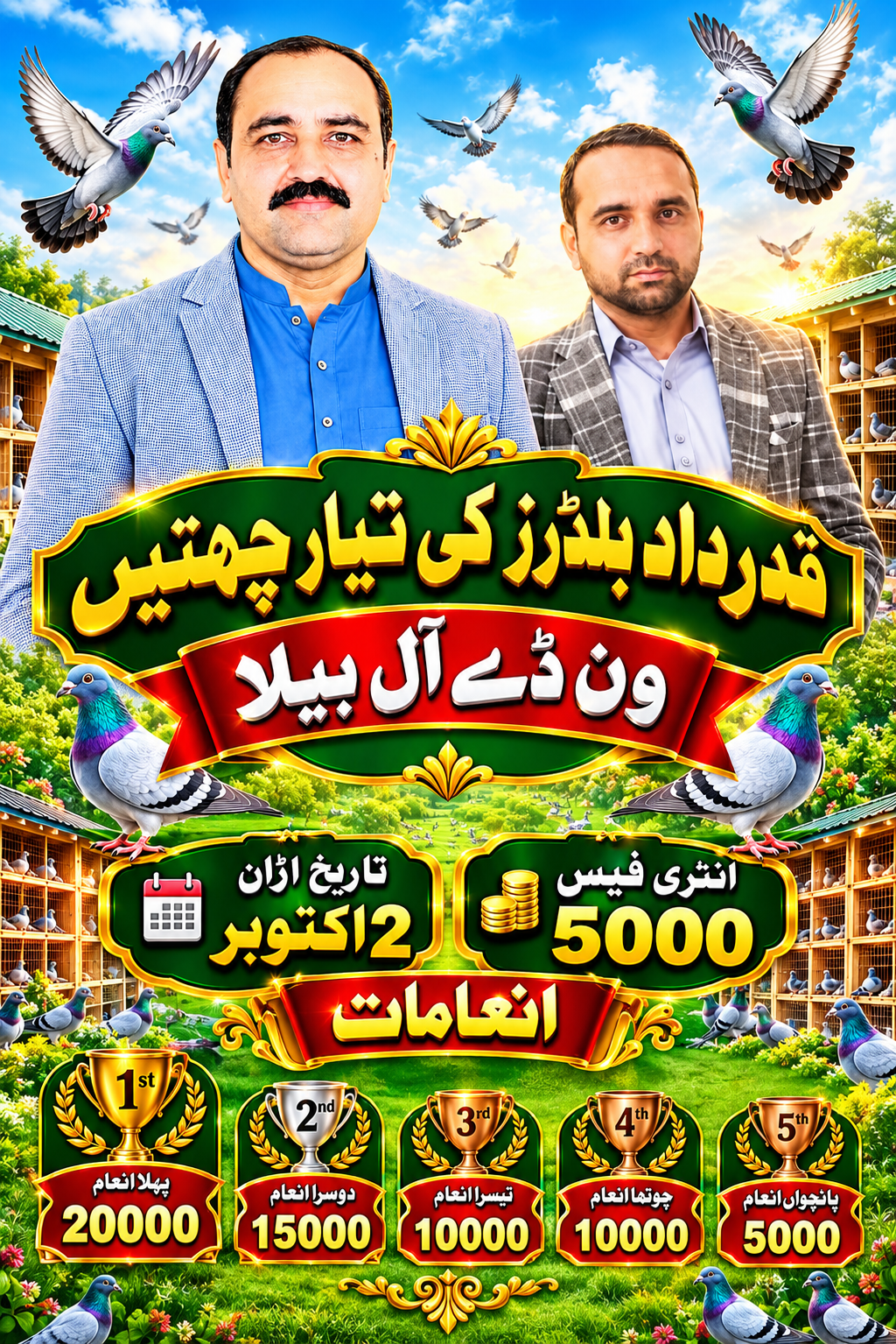 قدرداد بلڈرز ون ڈے آل بیلا 2 اکتوبر