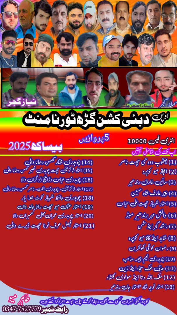 دبئی ٹورنامنٹ کشن گڑھ
